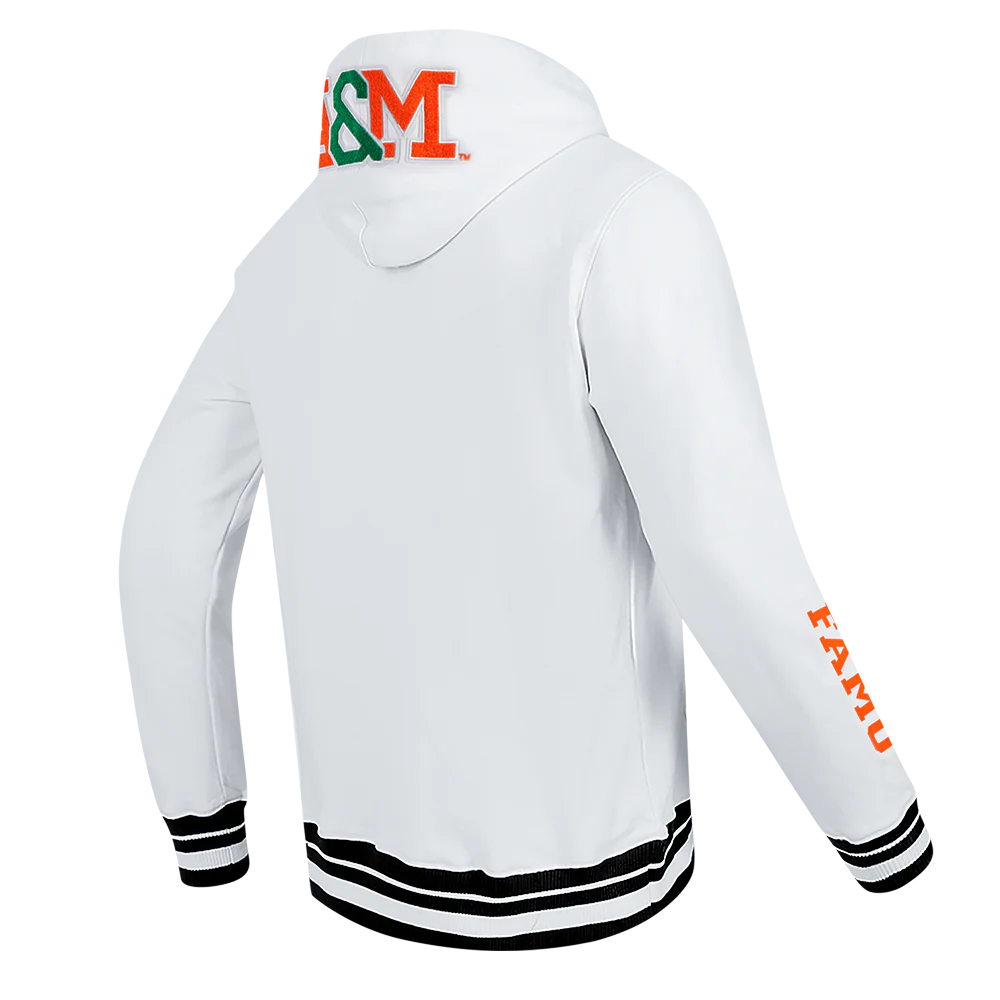 FLORIDA A&M UNIVERSITY CLASSIC MEN'S STACKED LOGO PULLOVER HOODIE