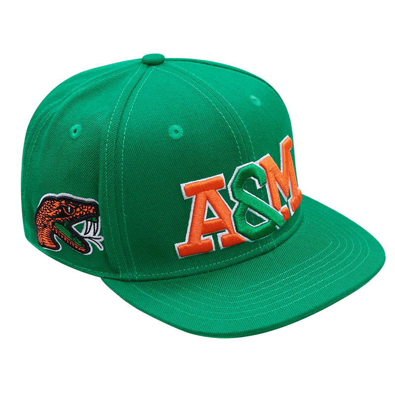 FLORIDA A&M UNIVERSITY CLASSIC UNISEX STACKED LOGO SNAPBACK HAT