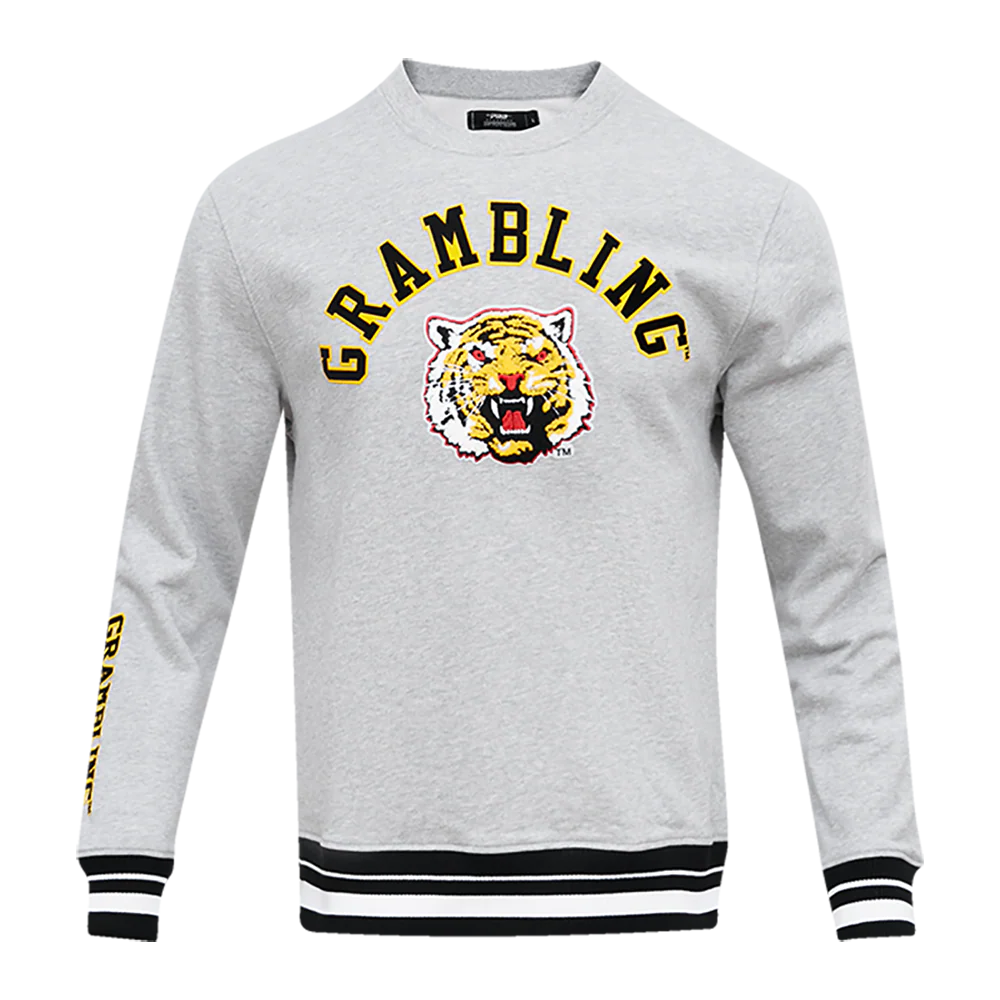 GRAMBLING STATE UNIVERSITY CLASSIC MEN'S STACKED LOGO CREWNECK