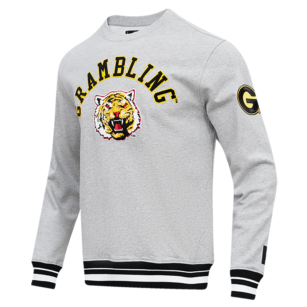 GRAMBLING STATE UNIVERSITY CLASSIC MEN'S STACKED LOGO CREWNECK