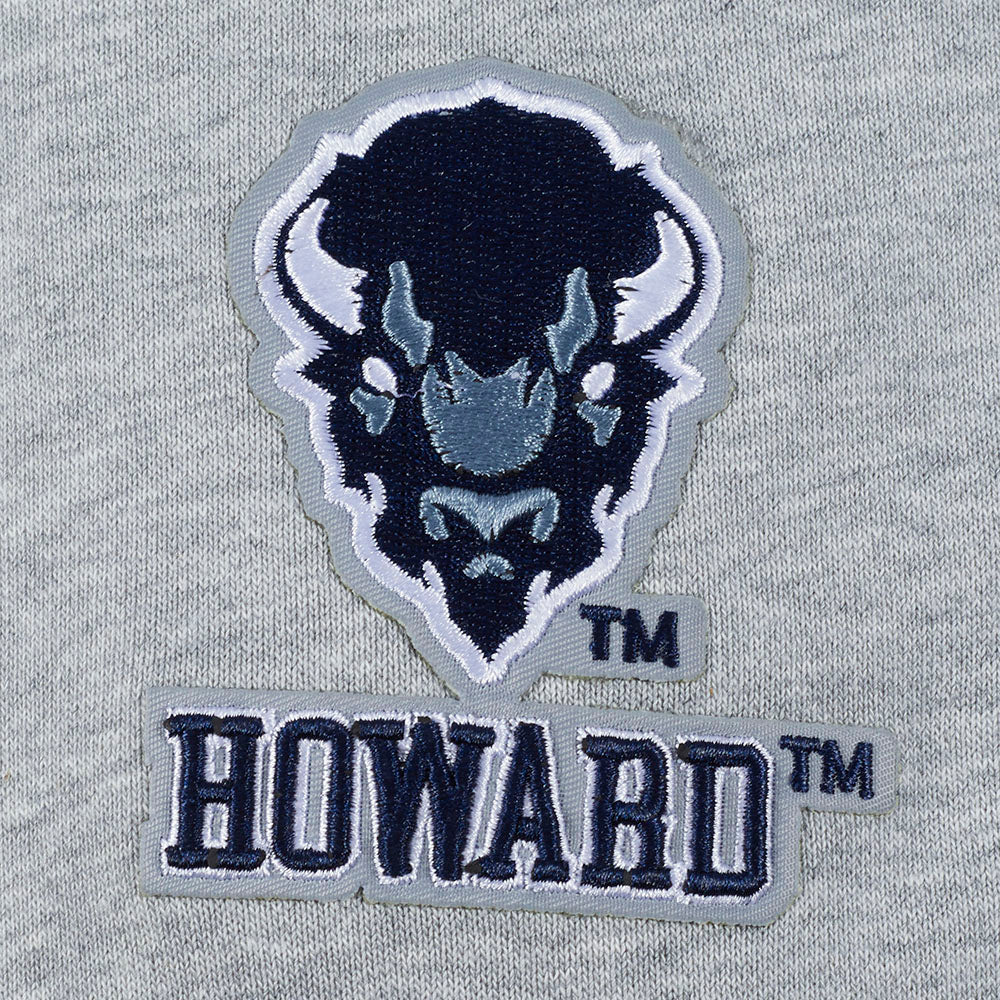 HOWARD UNIVERSITY CLASSIC WOMEN'S FLEECE CROPPED PULLOVER HOODIE