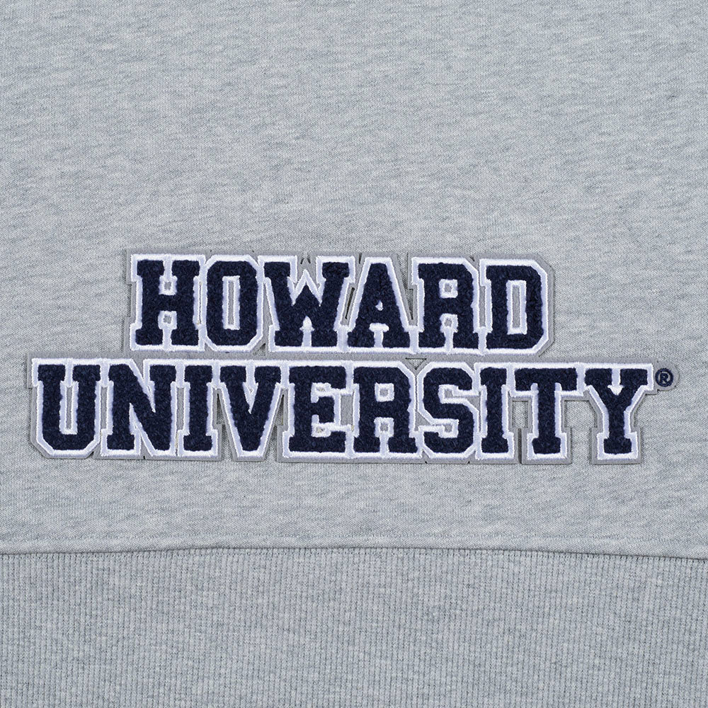 HOWARD UNIVERSITY CLASSIC WOMEN'S FLEECE CROPPED PULLOVER HOODIE