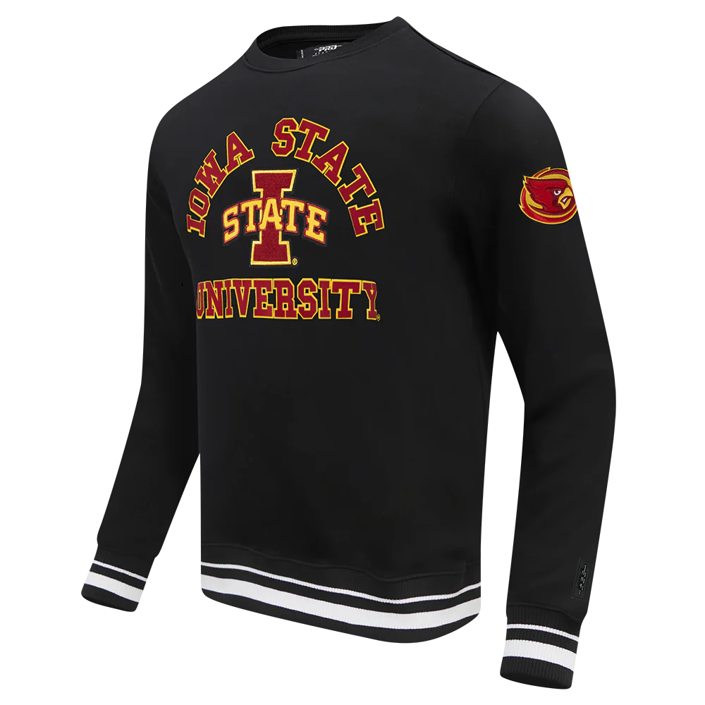 COLLEGE IOWA STATE UNIVERSITY COLLEGE CLASSIC CHENILLE MEN'S RIB FLC CREWNECK