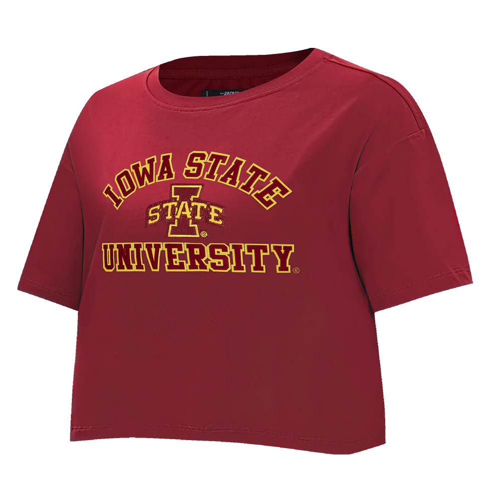 COLLEGE IOWA STATE UNIVERSITY COLLEGE CLASSIC ESSENTIALS WOMEN'S SJ BOXY TEE