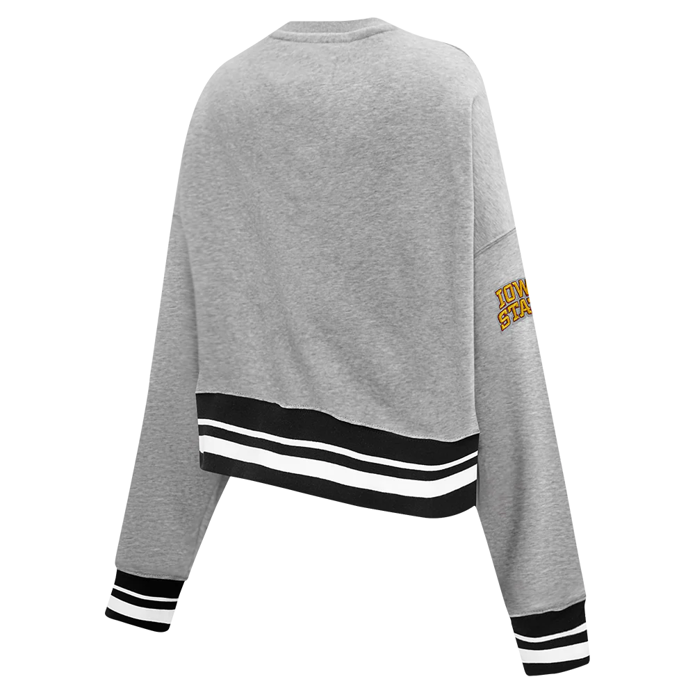 IOWA STATE UNIVERSITY CLASSIC WOMEN'S RIB FLEECE CREWNECK