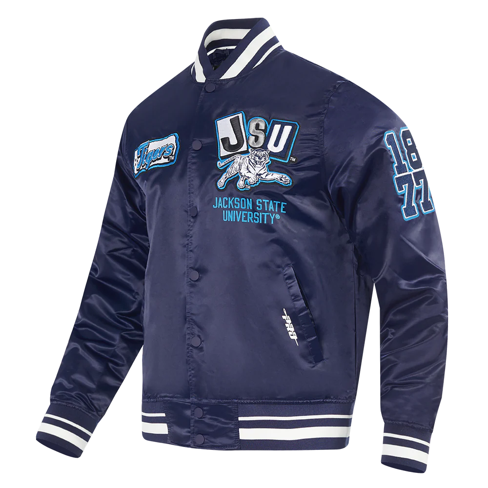 JACKSON STATE UNIVERSITY HOMECOMING MEN'S RIB SATIN JACKET
