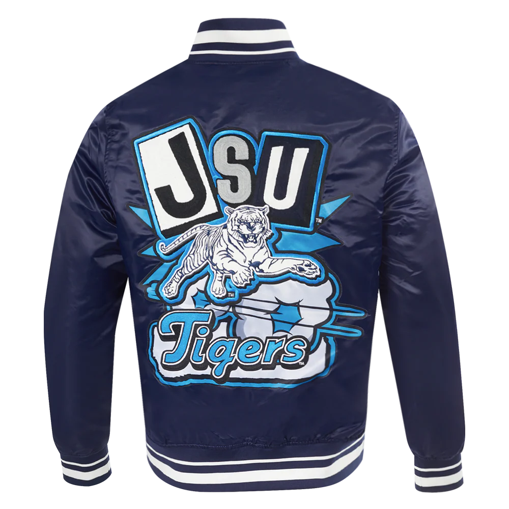 JACKSON STATE UNIVERSITY HOMECOMING MEN'S RIB SATIN JACKET