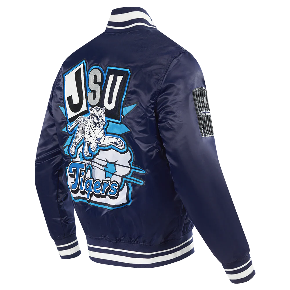 JACKSON STATE UNIVERSITY HOMECOMING MEN'S RIB SATIN JACKET