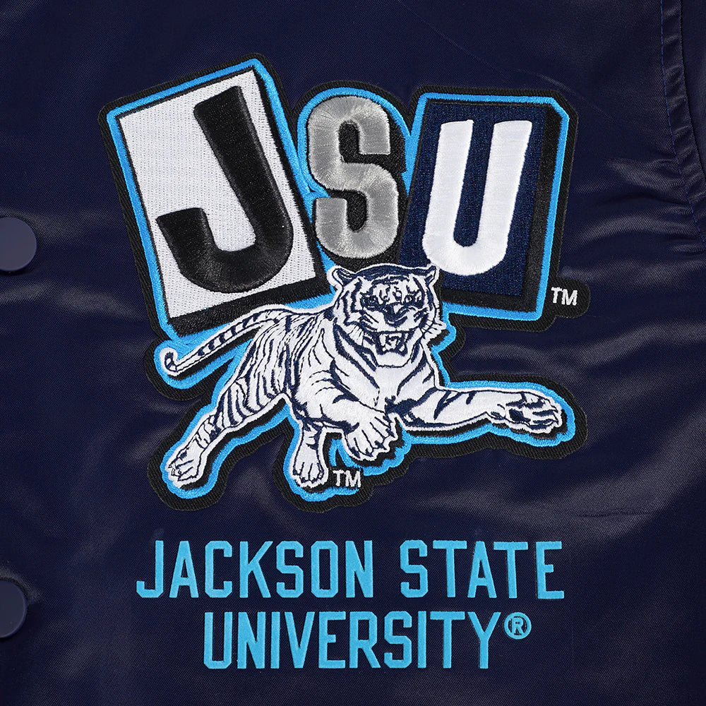 JACKSON STATE UNIVERSITY HOMECOMING MEN'S RIB SATIN JACKET