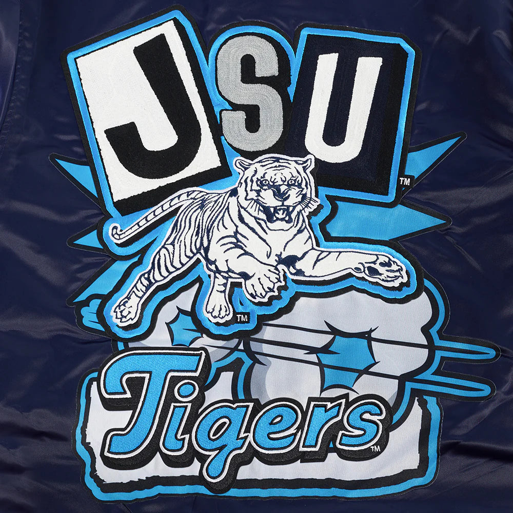 JACKSON STATE UNIVERSITY HOMECOMING MEN'S RIB SATIN JACKET