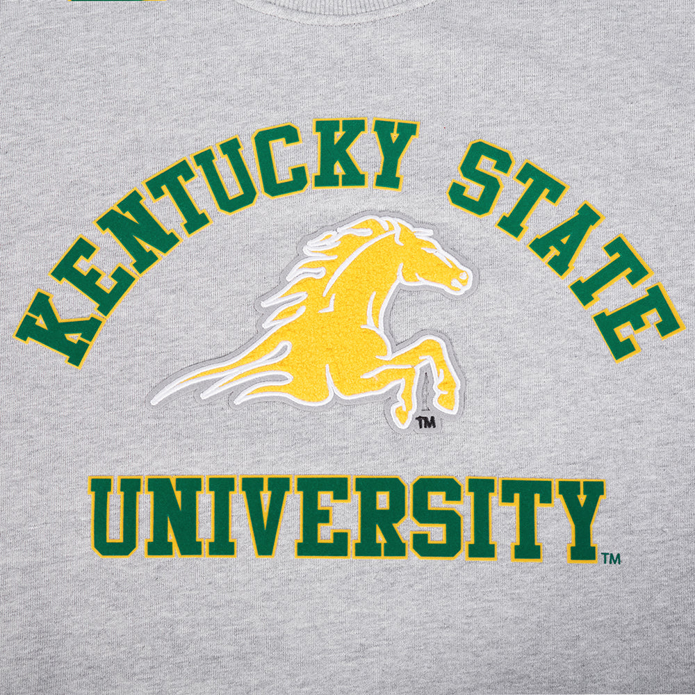 KENTUCKY STATE UNIVERSITY CLASSIC STACKED LOGO FLEECE CREWNECK