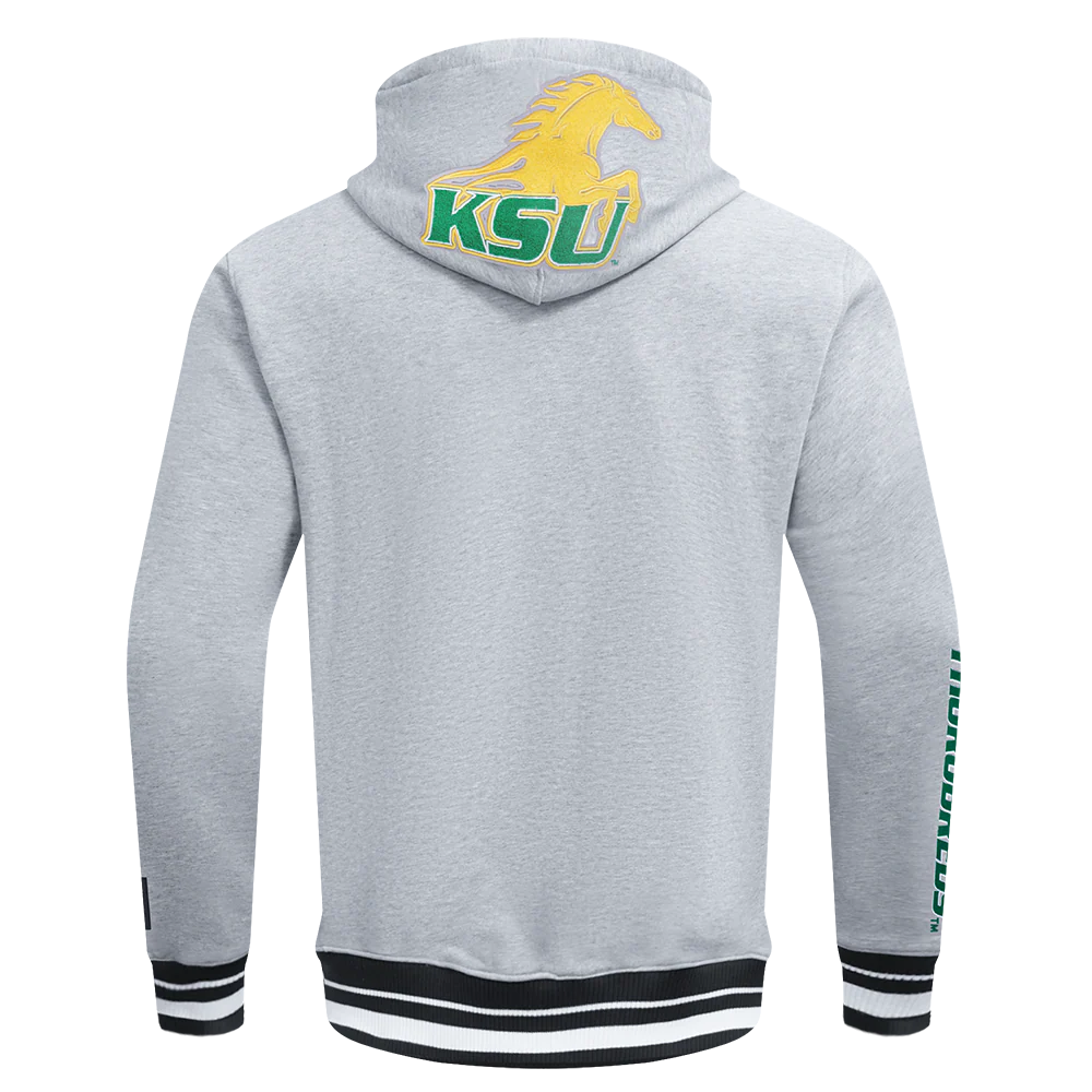 KENTUCKY STATE UNIVERSITY CLASSIC STACKED MEN'S FLEECE PULLOVER HOODIE