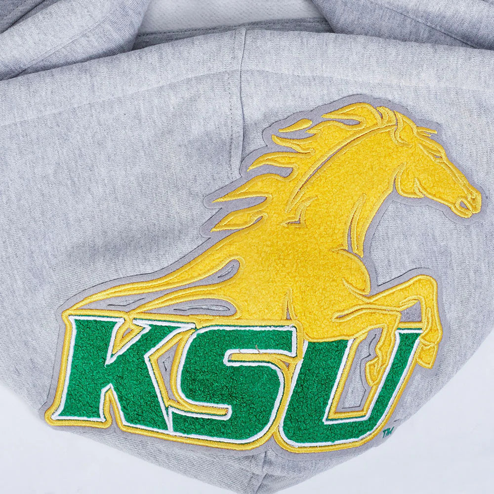KENTUCKY STATE UNIVERSITY CLASSIC STACKED MEN'S FLEECE PULLOVER HOODIE