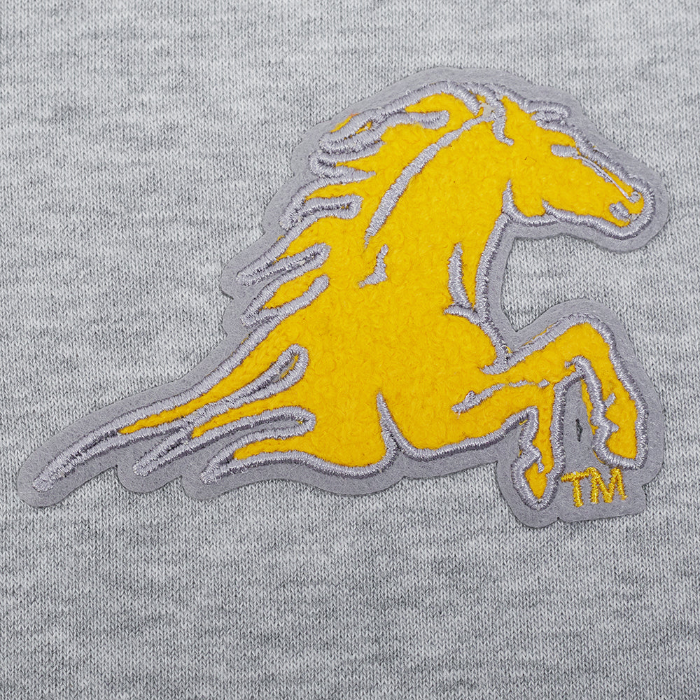 KENTUCKY STATE UNIVERSITY CLASSIC RIB FLEECE CROPPED PULLOVER HOODIE