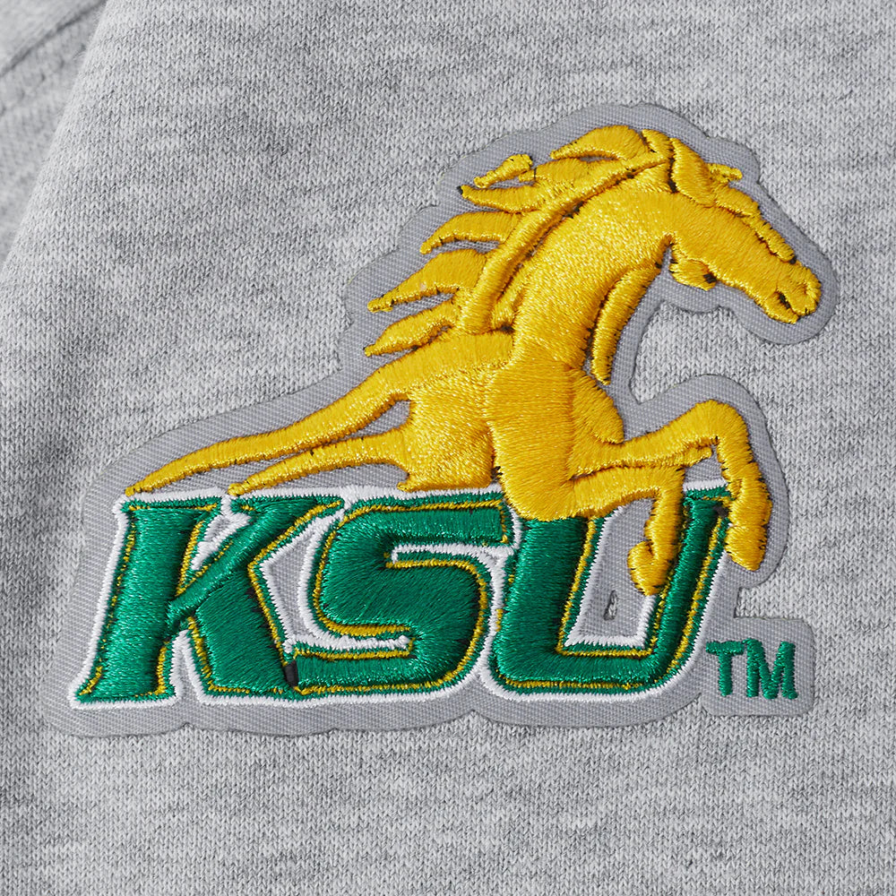 KENTUCKY STATE UNIVERSITY CLASSIC RIB FLEECE CROPPED PULLOVER HOODIE