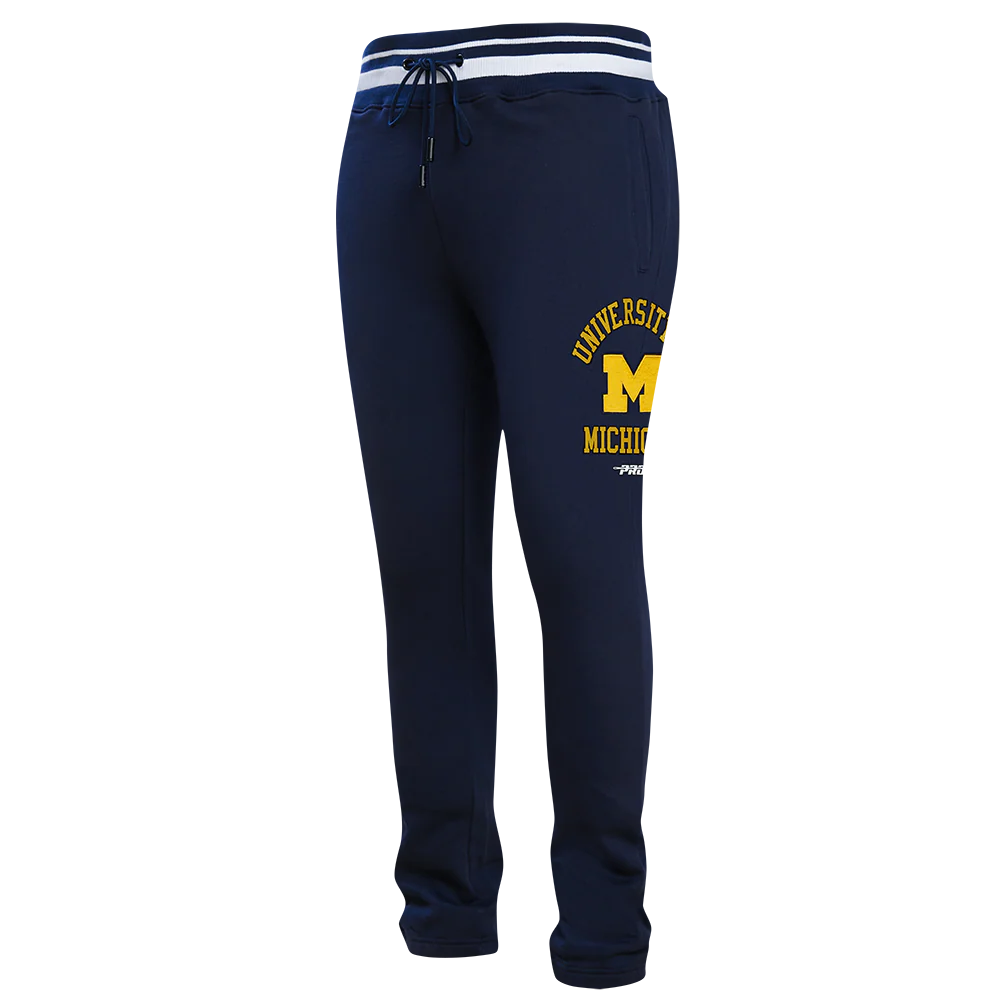 UNIVERSITY OF MICHIGAN CLASSIC MEN'S STACKED LOGO SWEATPANT
