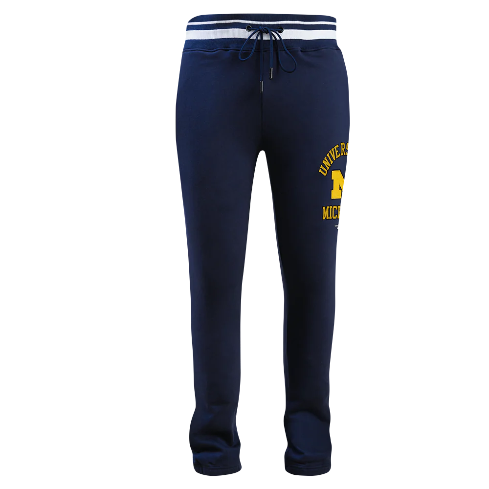 UNIVERSITY OF MICHIGAN CLASSIC MEN'S STACKED LOGO SWEATPANT