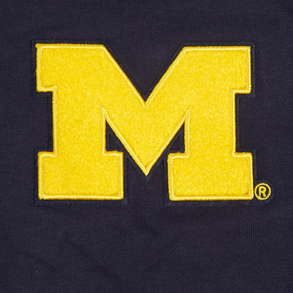UNIVERSITY OF MICHIGAN CLASSIC WOMEN'S RIB FLEECE CREWNECK