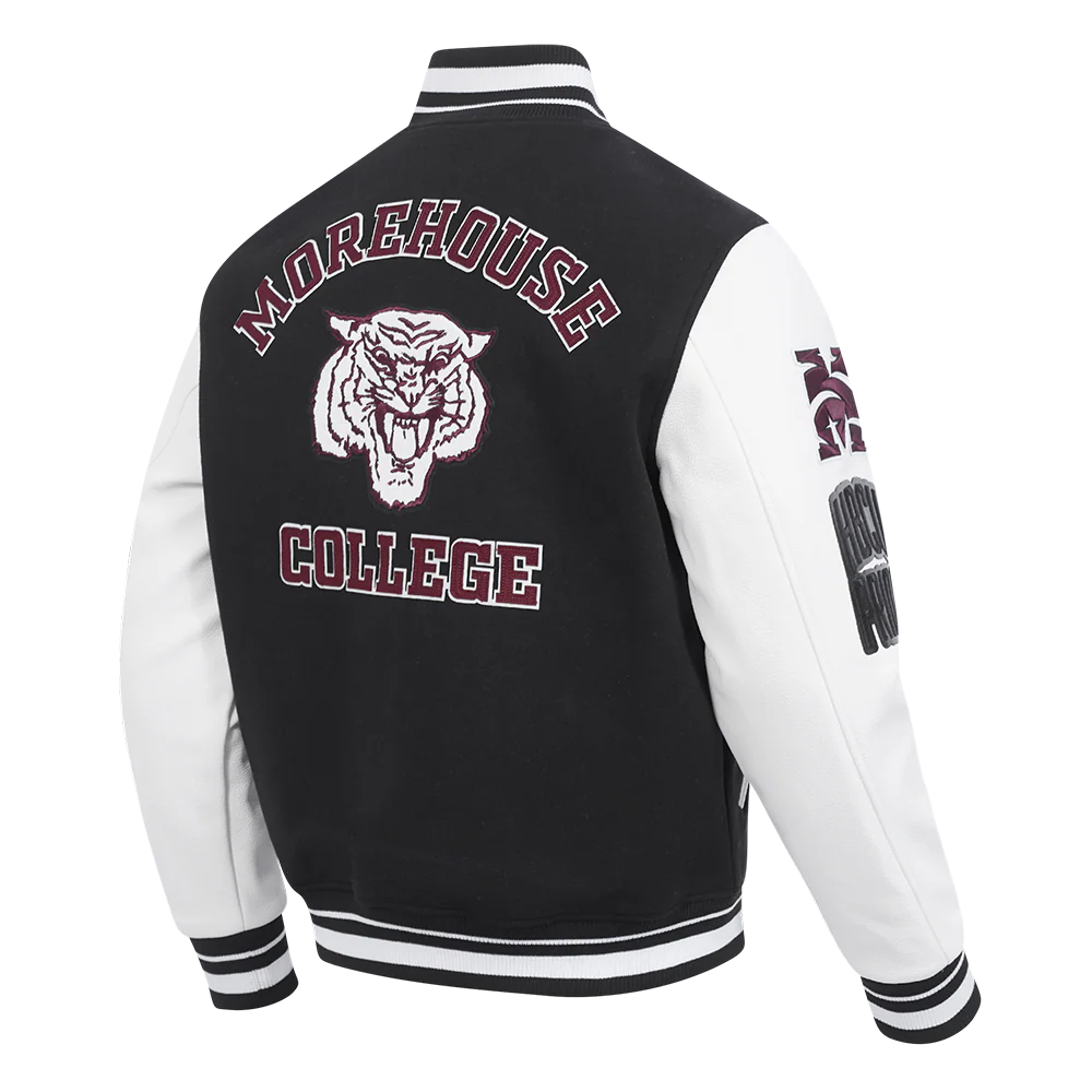 MOREHOUSE COLLEGE CLASSIC RIB WOOL VARSITY JACKET