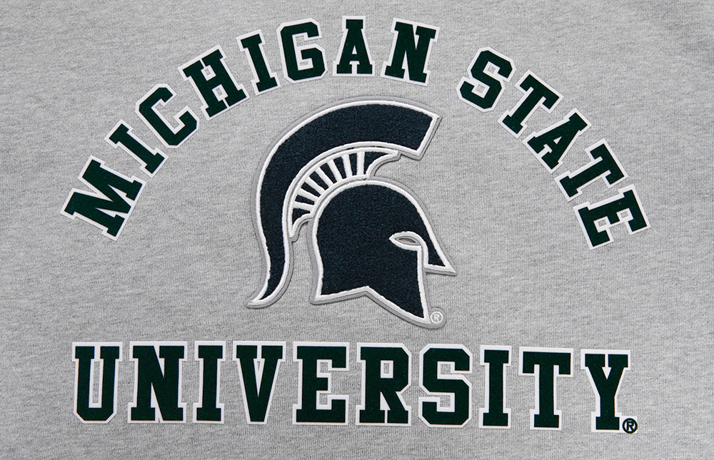 MICHIGAN STATE UNIVERSITY CLASSIC MEN'S STACKED LOGO CREWNECK