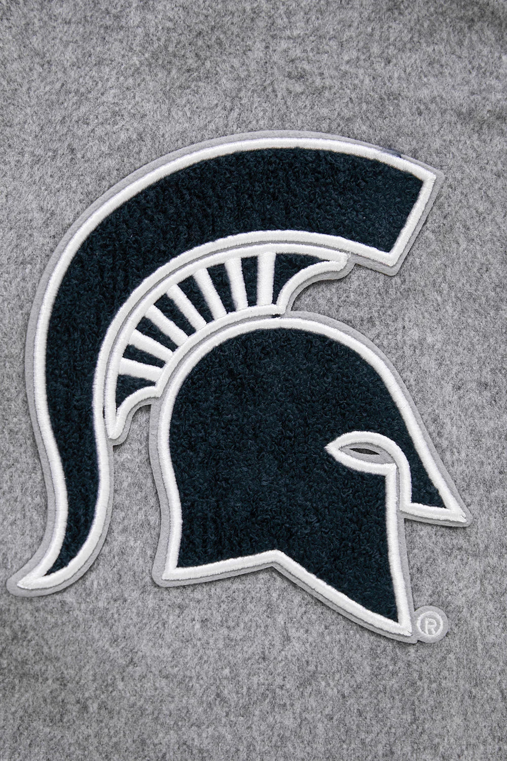 MICHIGAN STATE UNIVERSITY CLASSIC RIB WOOL MEN'S VARSITY JACKET