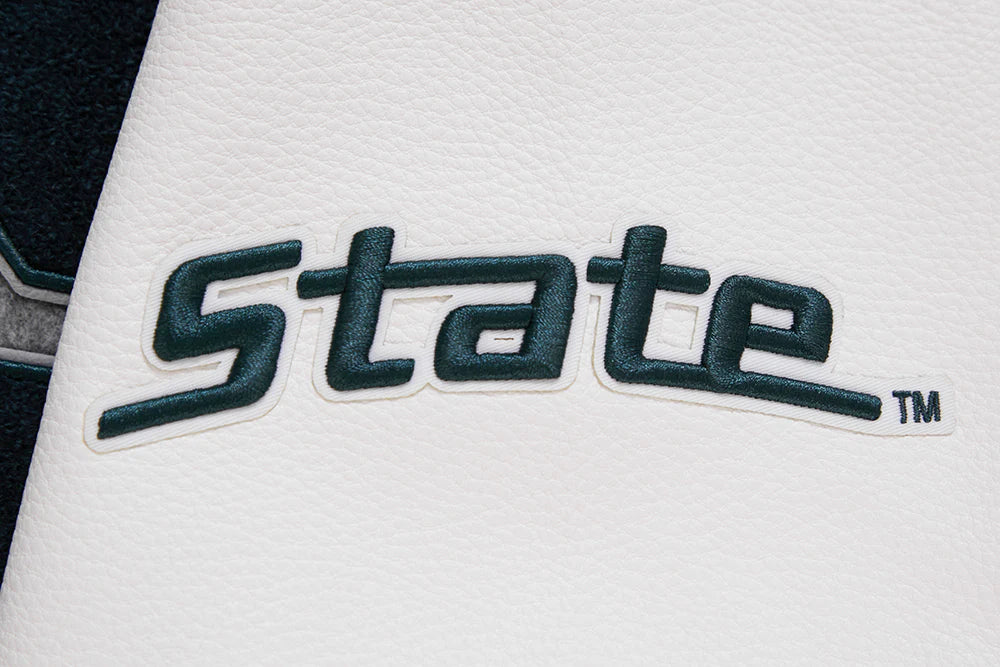 MICHIGAN STATE UNIVERSITY CLASSIC RIB WOOL MEN'S VARSITY JACKET