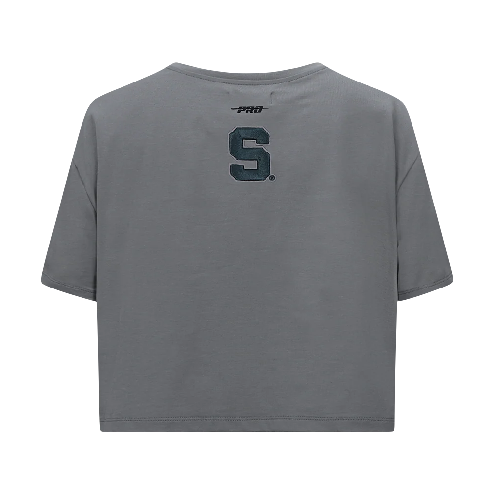 MICHIGAN STATE UNIVERSITY CLASSIC WOMEN'S SINGLE JERSEY BOXY TEE