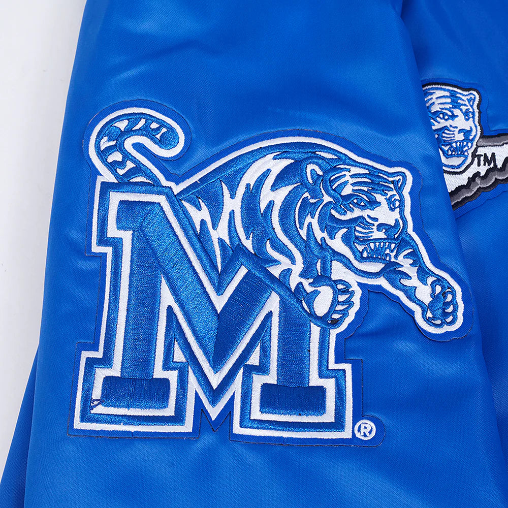 UNIVERSITY OF MEMPHIS HOMECOMING MEN'S RIB SATIN JACKET