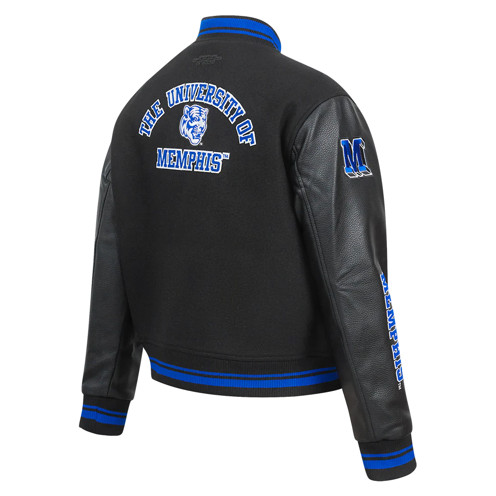 UNIVERSITY OF MEMPHIS CLASSIC WOMEN'S RIB WOOL VARSITY JACKET