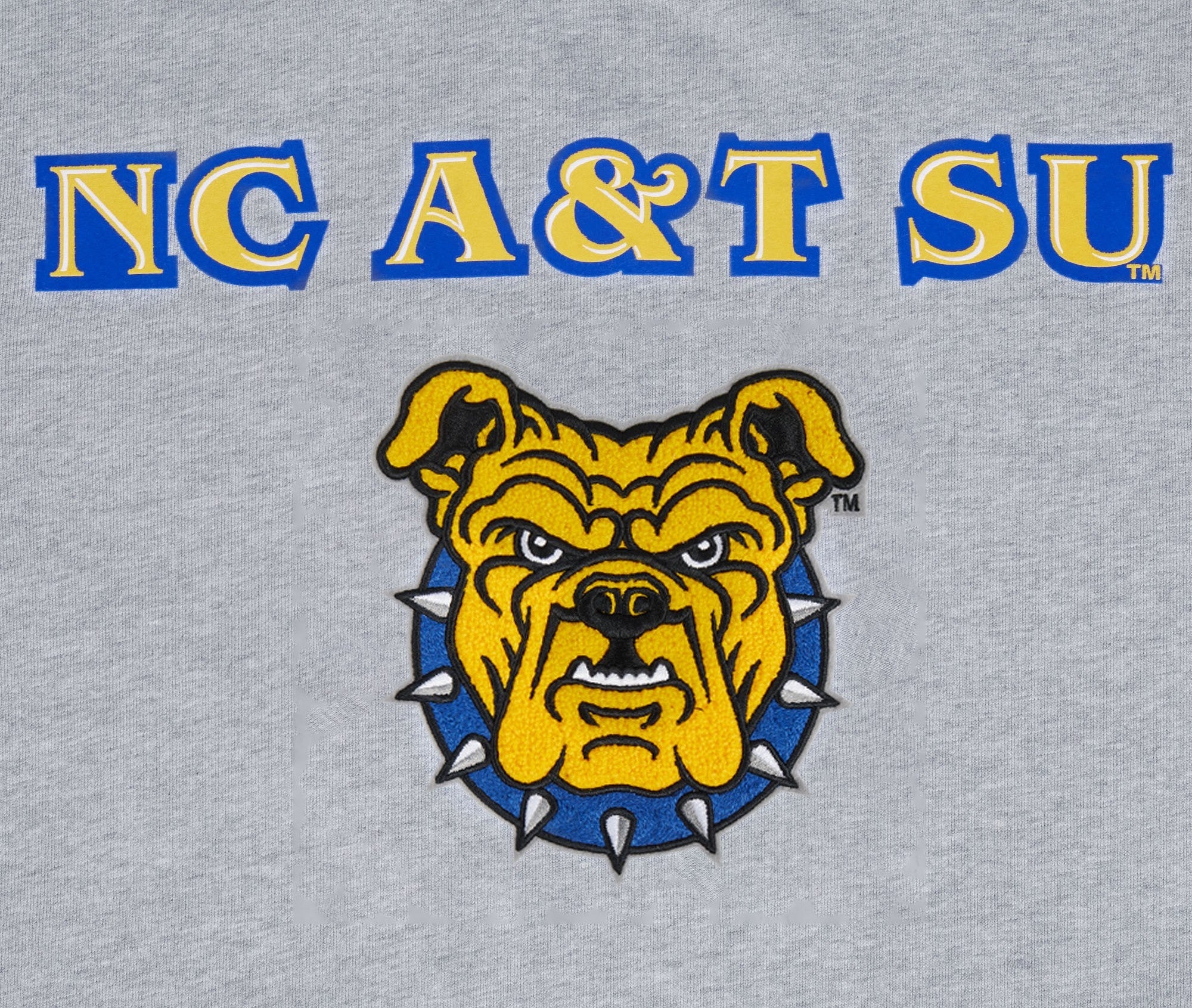 NORTH CAROLINA A&T STATE UNIVERSITY CLASSIC STACKED LOGO FLEECE CREWNECK