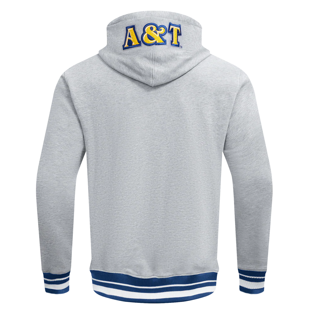 NORTH CAROLINA A&T STATE UNIVERSITY CLASSIC STACKED LOGO FLEECE CREWNECK