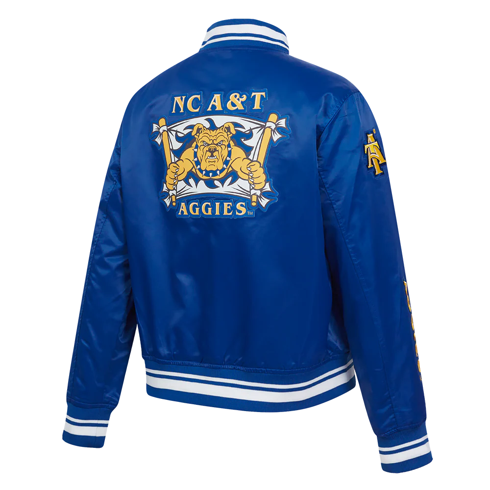 NORTH CAROLINA A&T STATE UNIVERSITY CLASSIC WOMEN'S SATIN JACKET