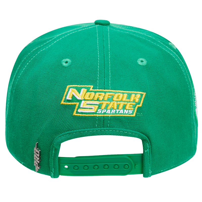NORFOLK STATE UNIVERSITY CLASSIC UNISEX STACKED LOGO WOOL SNAPBACK