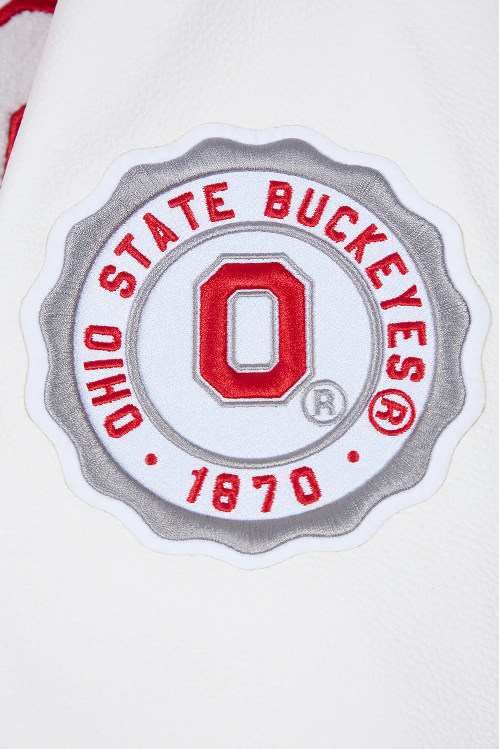 OHIO STATE UNIVERSITY CLASSIC MEN'S RIB WOOL VARSITY JACKET