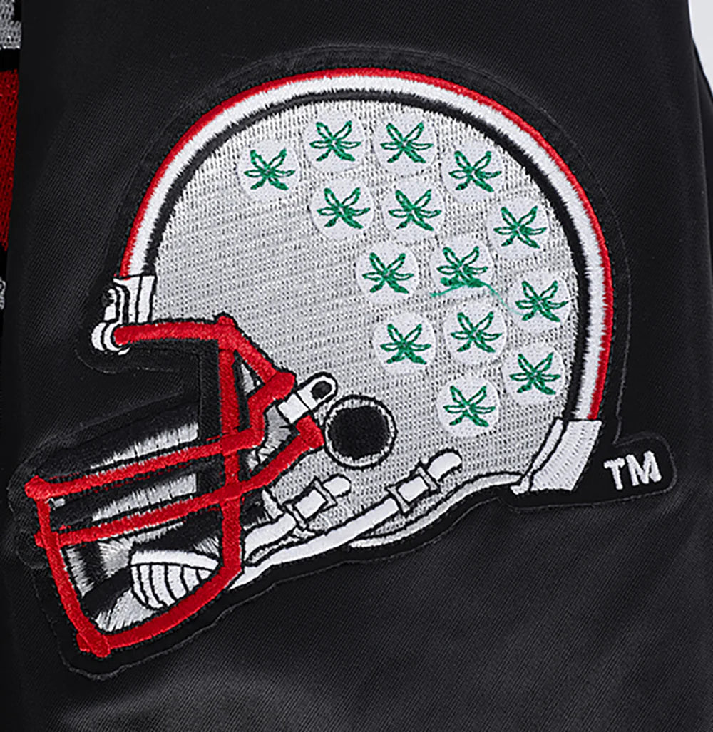 OHIO STATE UNIVERSITY CHAMPIONS MEN'S RIB SATIN JACKET