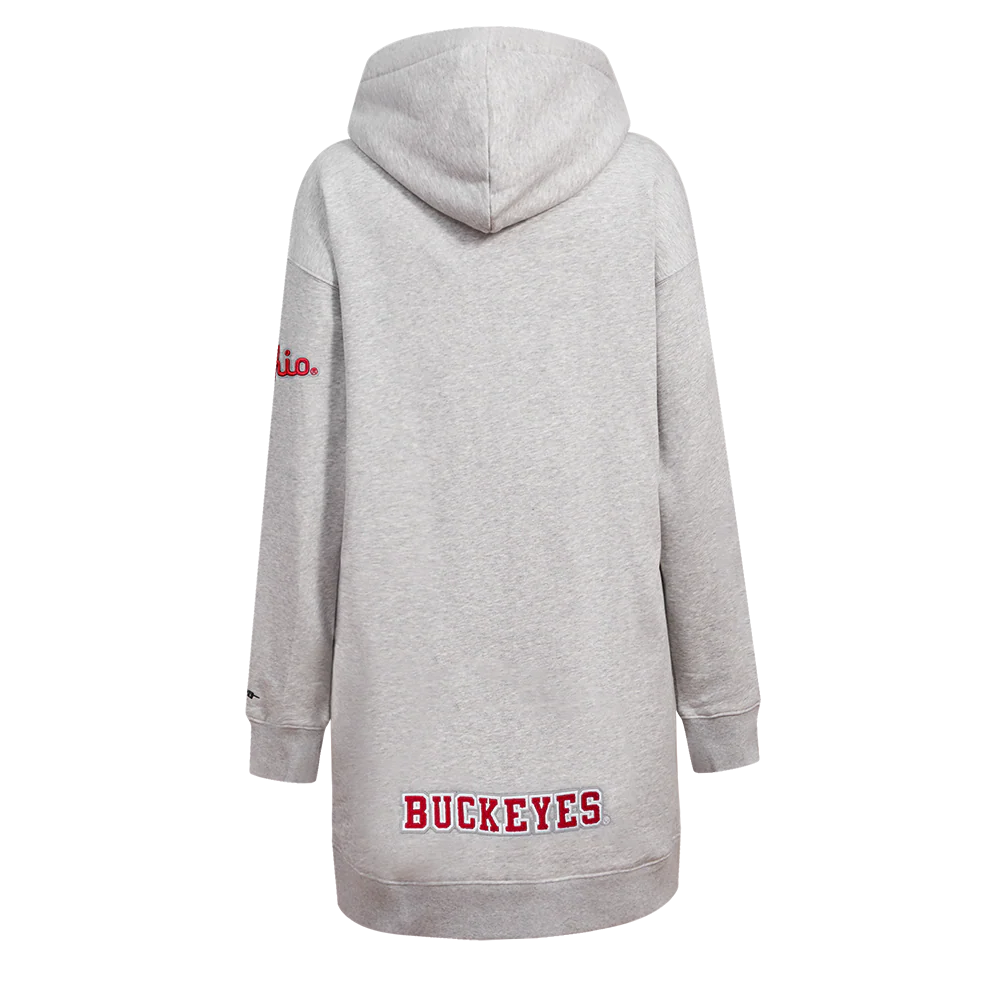 OHIO STATE UNIVERSITY CLASSIC WOMEN'S FLEECE HOODIE DRESS