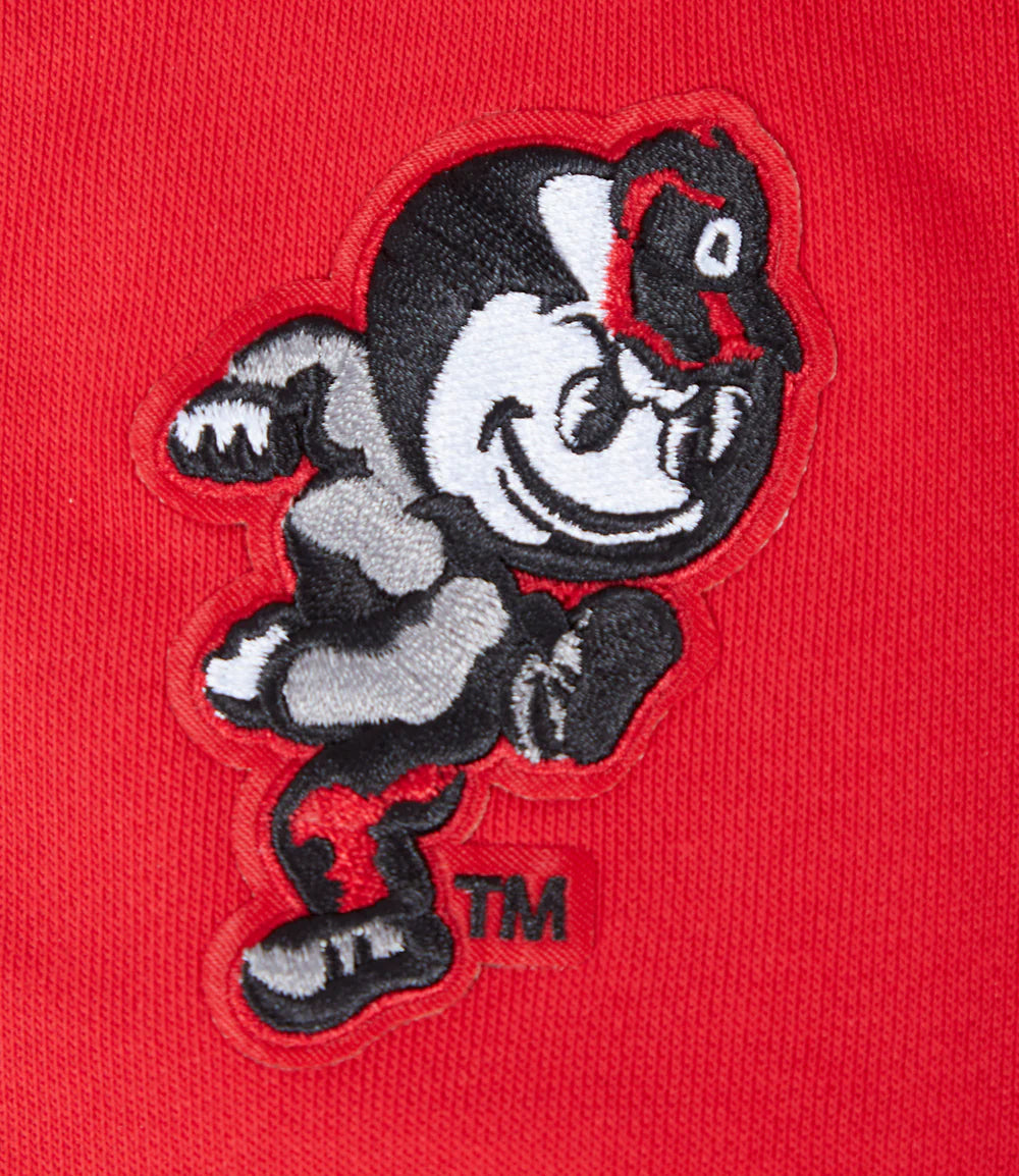 OHIO STATE UNIVERSITY CLASSIC WOMEN'S FLEECE CROPPED PULLOVER HOODIE