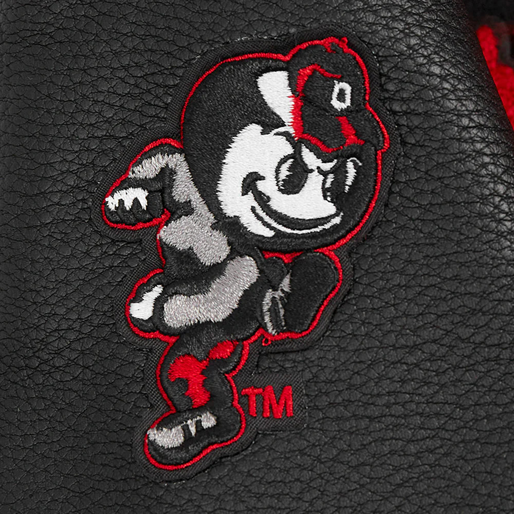 OHIO STATE UNIVERSITY CLASSIC WOMEN'S RIB WOOL VARSITY JACKET