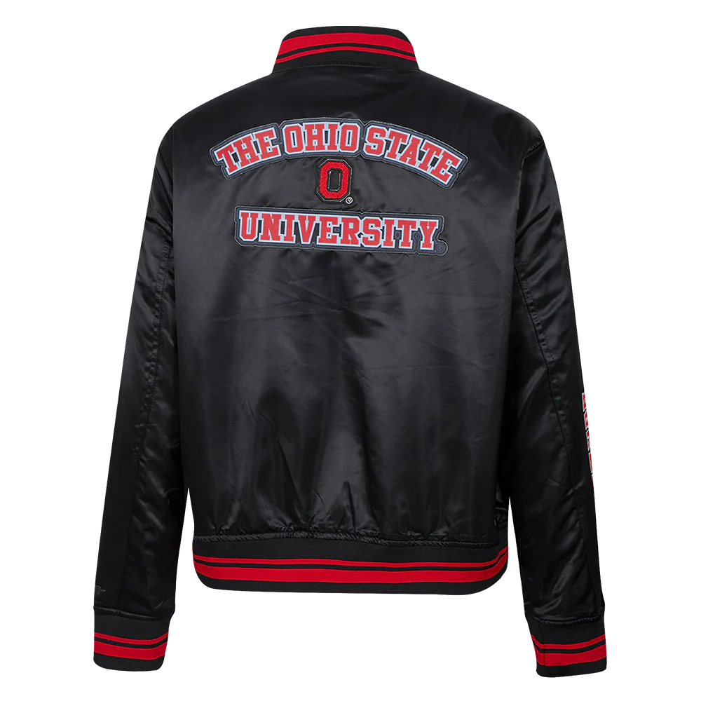 OHIO STATE UNIVERSITY CLASSIC WOMEN'S RIB SATIN JACKET