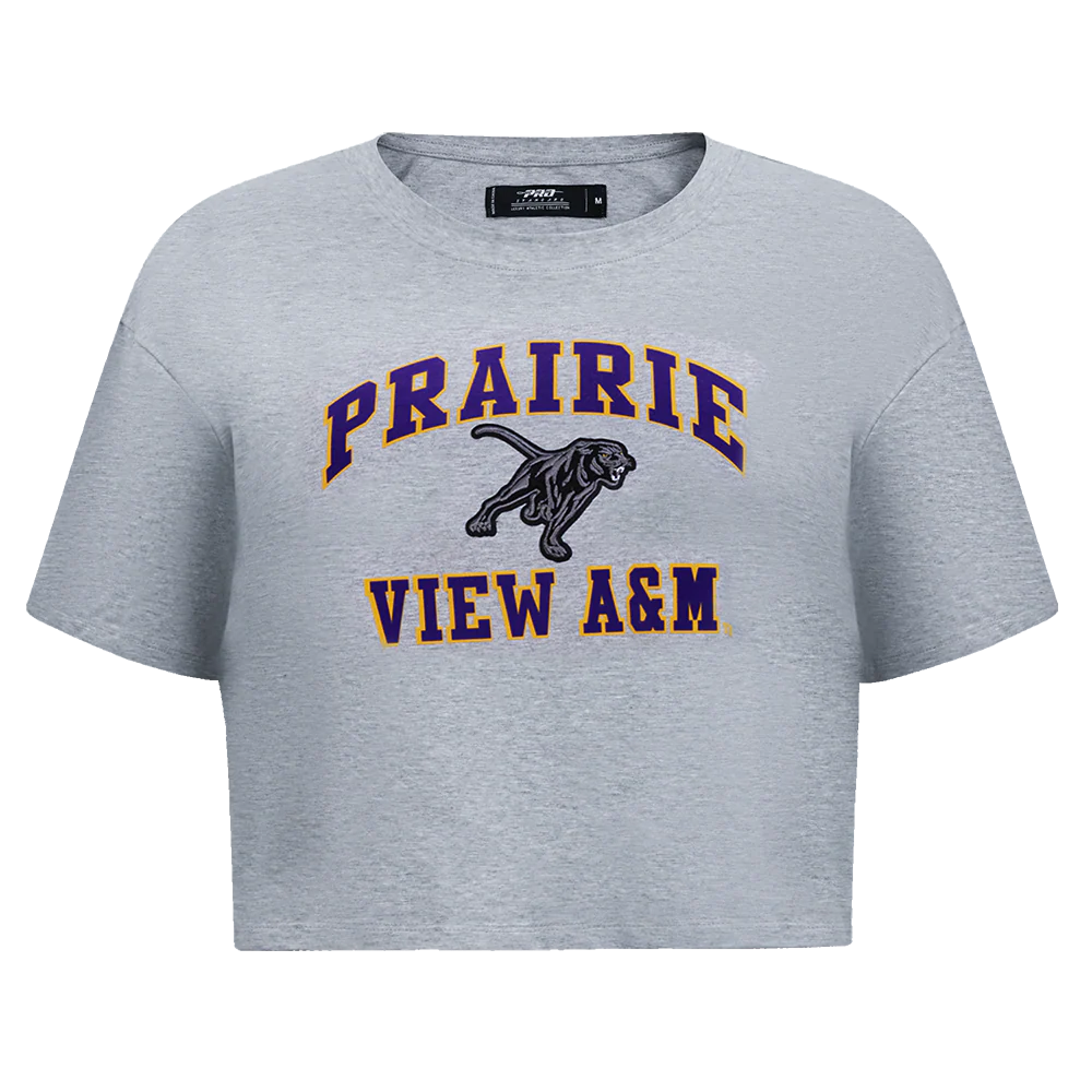 PRAIRIE VIEW A&M UNVERSITY CLASSIC WOMEN'S SINGLE JERSEY BOXY TEE
