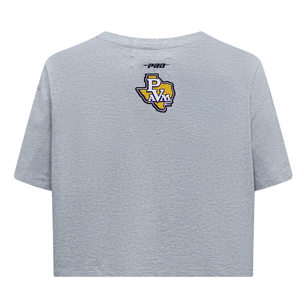 PRAIRIE VIEW A&M UNVERSITY CLASSIC WOMEN'S SINGLE JERSEY BOXY TEE