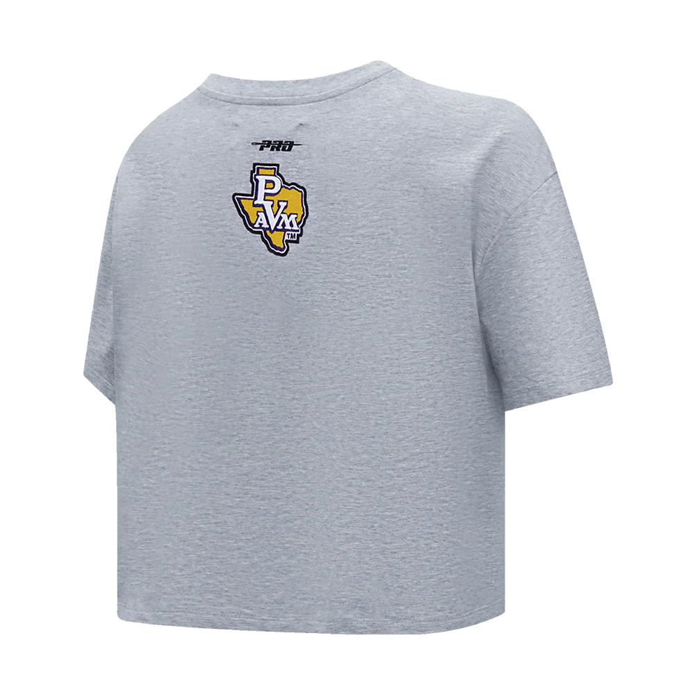 PRAIRIE VIEW A&M UNVERSITY CLASSIC WOMEN'S SINGLE JERSEY BOXY TEE
