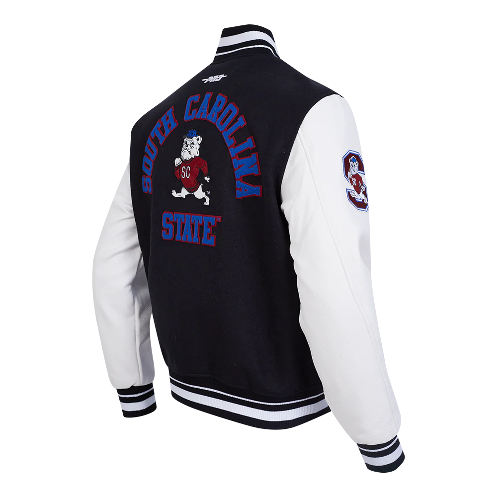 SOUTH CAROLINA STATE UNIVERSITY CLASSIC RIB WOOL VARSITY JACKET