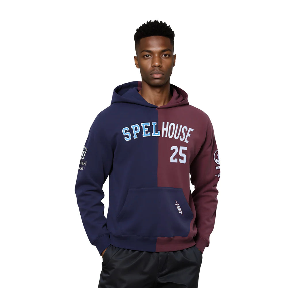 COLLEGE SPELHOUSE HOMECOMING MEN'S SPLIT FLC PO HOODIE