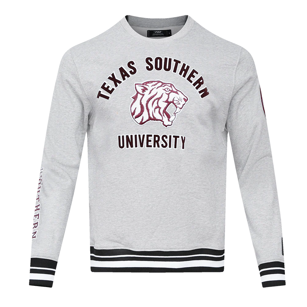 TEXAS SOUTHERN UNIVERSITY CLASSIC MEN'S STACKED LOGO CREWNECK
