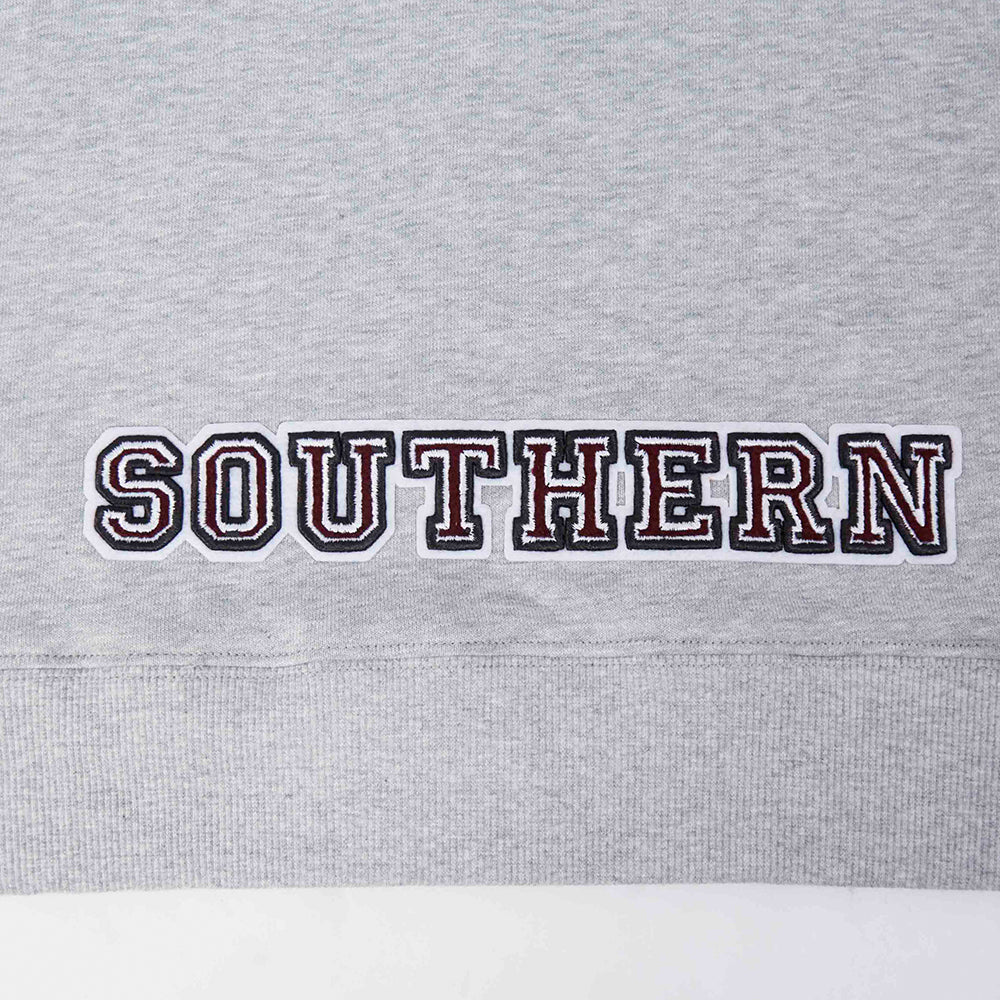 TEXAS SOUTHERN UNIVERSITY CLASSIC WOMEN'S FLEECE CROPPED PULLOVER HOODIE