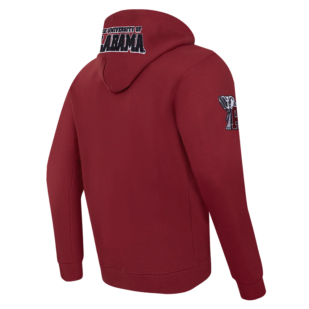 UNIVERSITY OF ALABAMA CLASSIC MEN'S FULL ZIP PULLOVER HOODIE