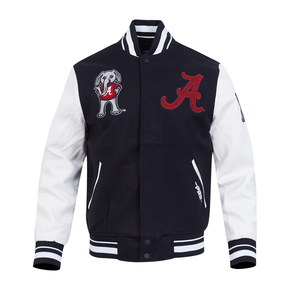 UNIVERSITY OF ALABAMA CLASSIC RIB WOOL VARSITY JACKET