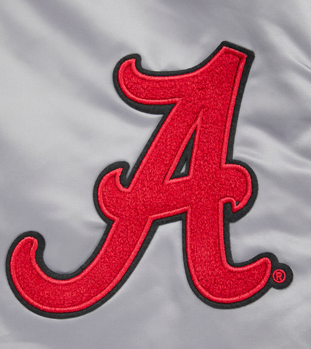 UNIVERSITY OF ALABAMA CLASSIC RIB SATIN JACKET