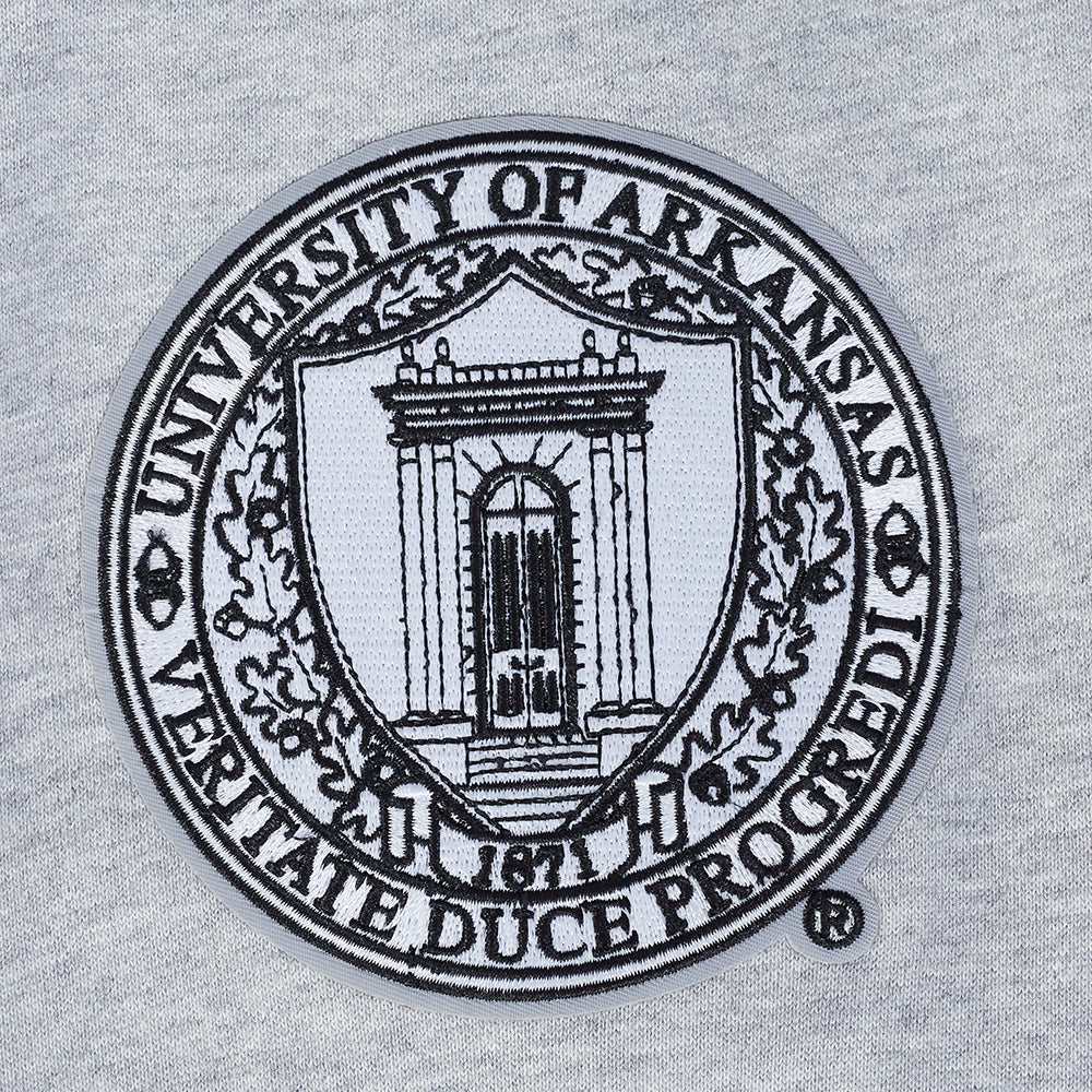 UNIVERSITY OF ARKANSAS CLASSIC MEN'S STACKED LOGO PULLOVER HOODIE
